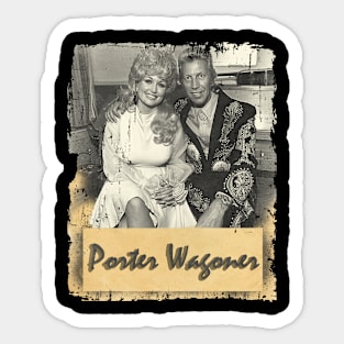 Porter Wagoner //Design On tshirt for to all supporters Sticker